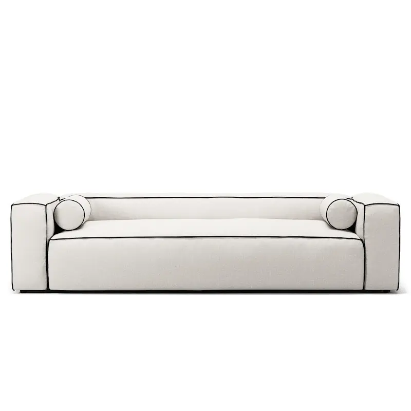 Bästa pris Grand Hue 3-Sitssoffa, Steam White / Mine Graphite
