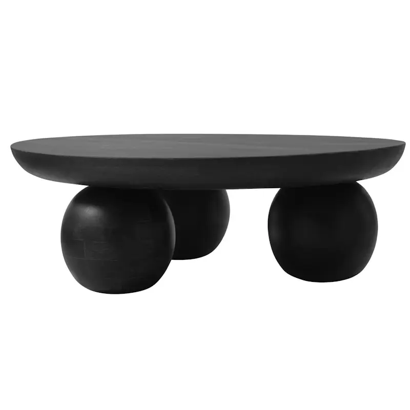 Populärt val Mira Soffbord Ø90 cm, Svart