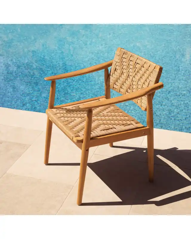 Coral Bay matstol natural teak 2-set Bästa pris