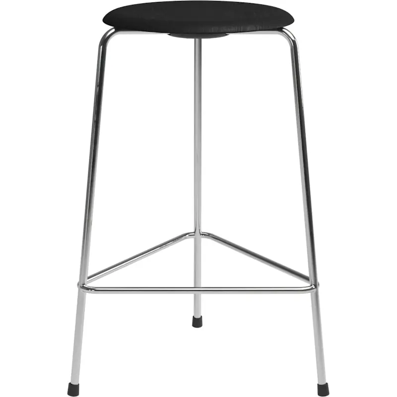 Outlet High Dot Barstol, Svart Ask / Krom