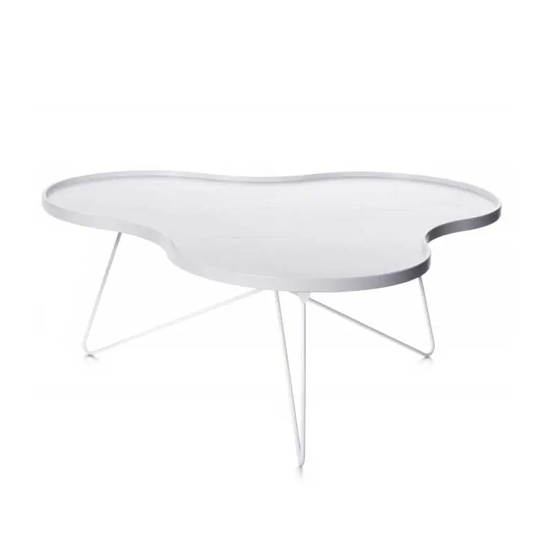 Flower Mono Soffbord 90 cm, Vitlaserad/Vit Endast denna vecka