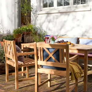 Fynd Rosenborg karmstol teak