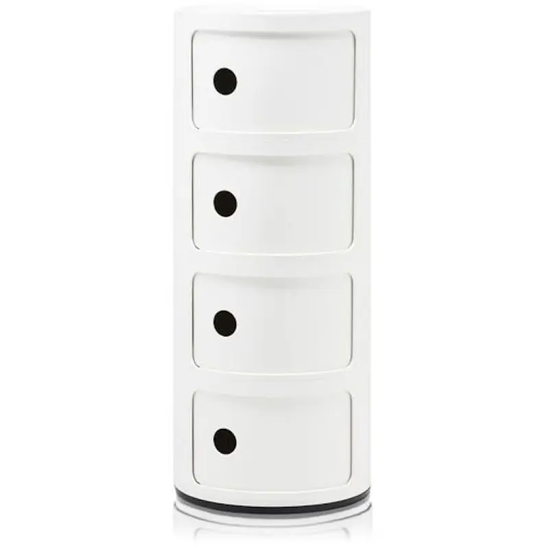 Erbjudandepris Componibili Classic Förvaring, Blank finish Med 4 Fack, Vit