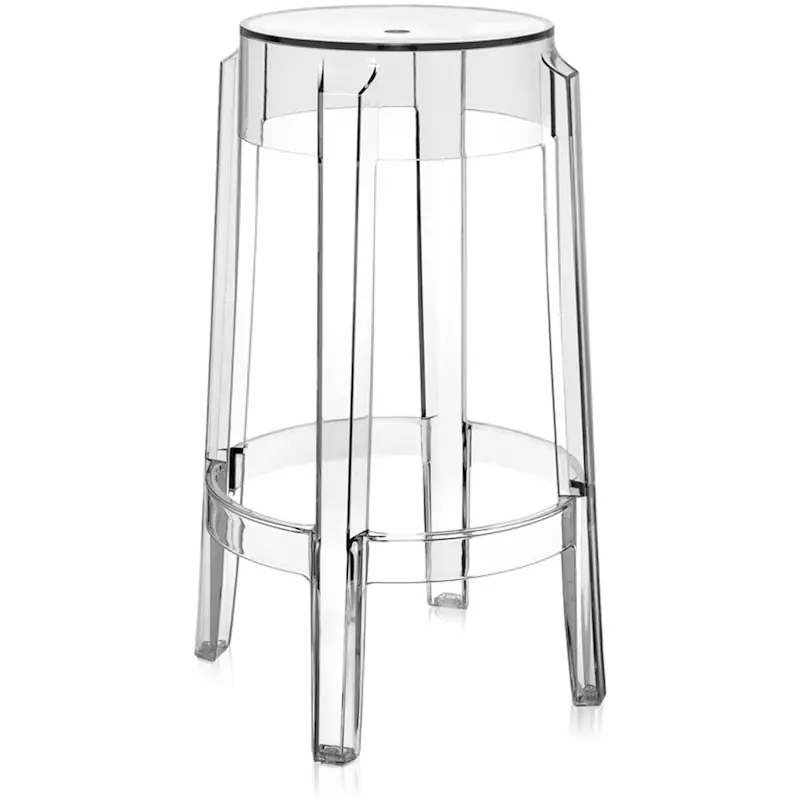 Charles Ghost Barstol 65 cm, Crystal Trygg betalning