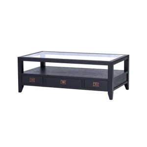 Extra rabatt Martino soffbord glasskiva iconic black