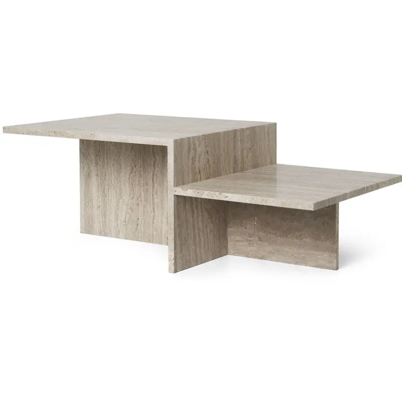 Rabatt Distinct Soffbord 100x55 cm, Travertin Sand