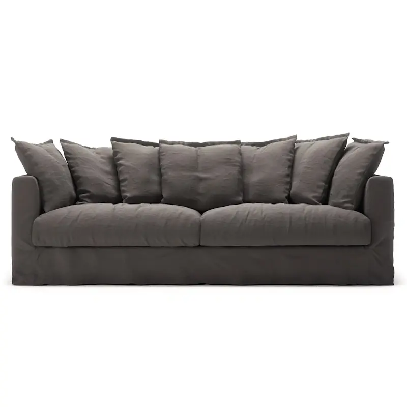 Endast denna vecka Klädsel Till Le Grand Air 3-sitssoffa Linne, Smokey Granite