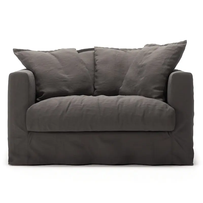 Klädsel Till Le Grand Air Love Seat Linne, Smokey Granite Snabb leverans