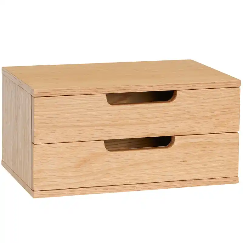 AtHand Vägghylla / Sängbord Med 2 Lådor Bästa pris