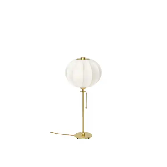 Uno Classic Bordslampa 39cm Borstad Mässing/Vit Linne Utförsäljning