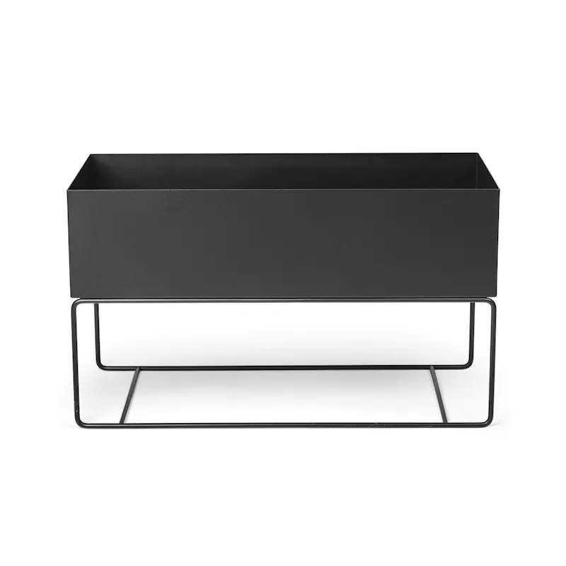 Kampanj Plant Box Large Blomlåda, Svart