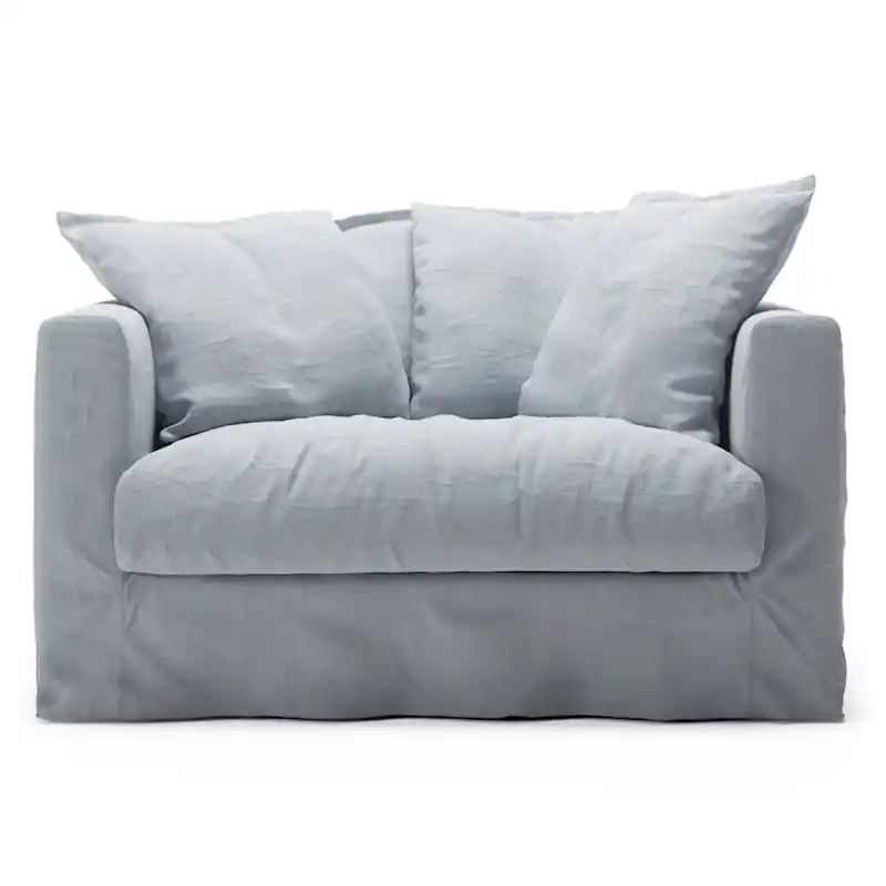 Fynd Le Grand Air Loveseat Linen Love Seat Linne, Nordic Sky