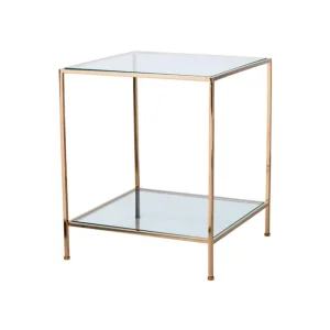 Billig Fleur sidobord mässing
