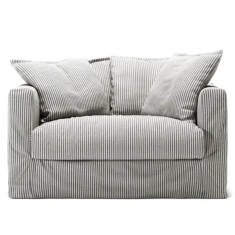 Klädsel Till Le Grand Air Love Seat Linne, Ash Stripe Endast denna vecka
