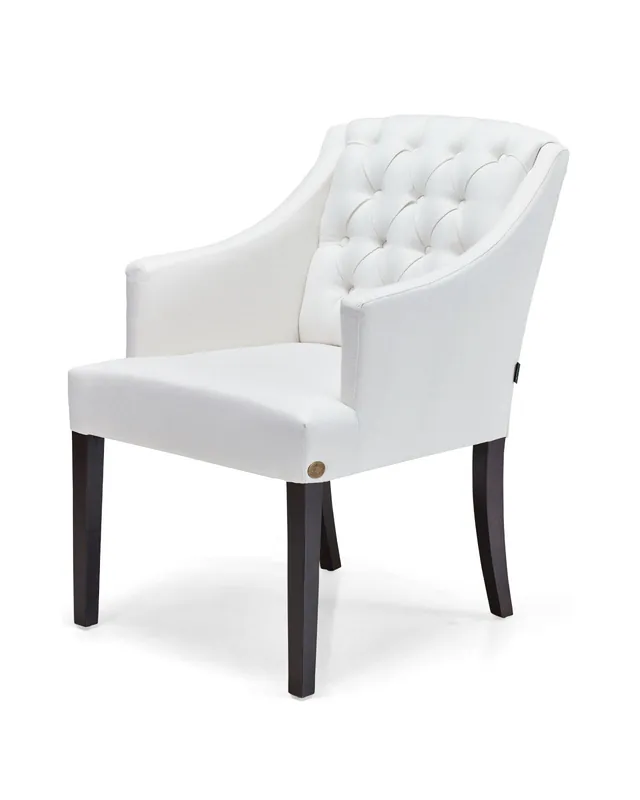 Handla nu Newport Delano karmstol off-white