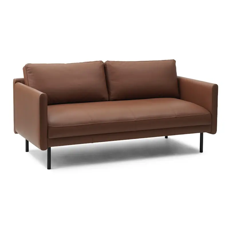 Rar 2-Sitssoffa, Omaha Leather Cognac Endast idag