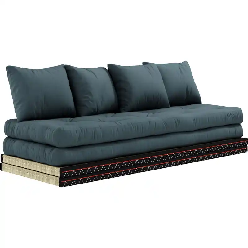Chico Soffa Med Madrass 80x200 cm, Petrolblå risnedsättning