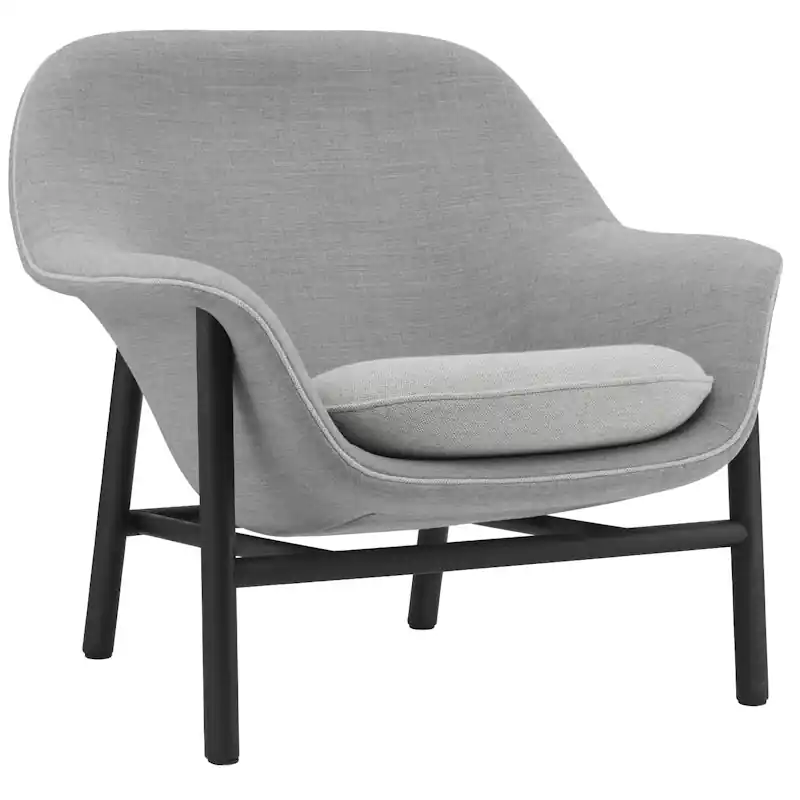 Drape Low Fåtölj, Remix 113 / Hallingdal 100 / Svart Ek Rabatt