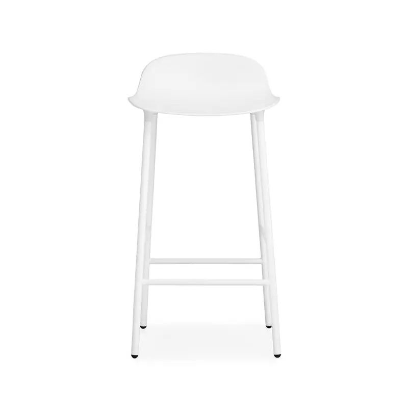 Form Barstol Stålben, 65 cm, Vit Rea