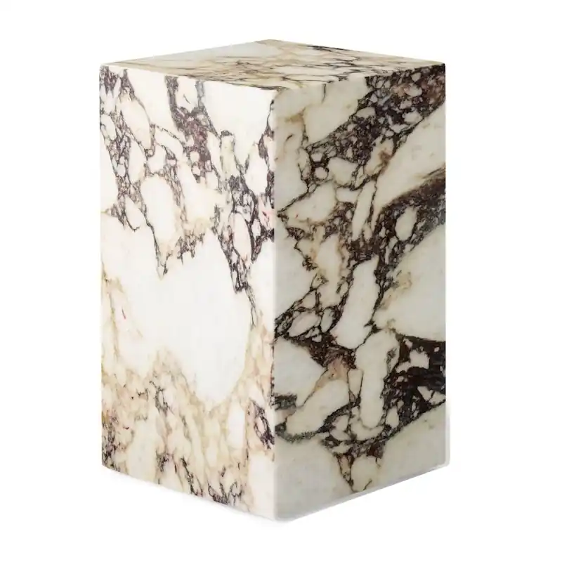 Plinth Tall Sidobord 51x30 cm, Calacatta Viola Marmor Kampanj