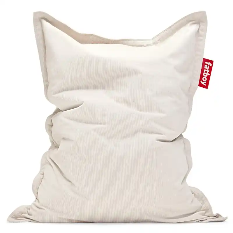 Recycled Original Slim Cord Sittsäck, Cream Begränsat erbjudande