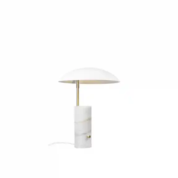 Billigare Mademoiselle Bordslampa Vit Marmor/Mässing
