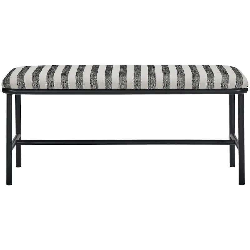Toda Bänk 39x100 cm, Svart/Vit Kundfavorit