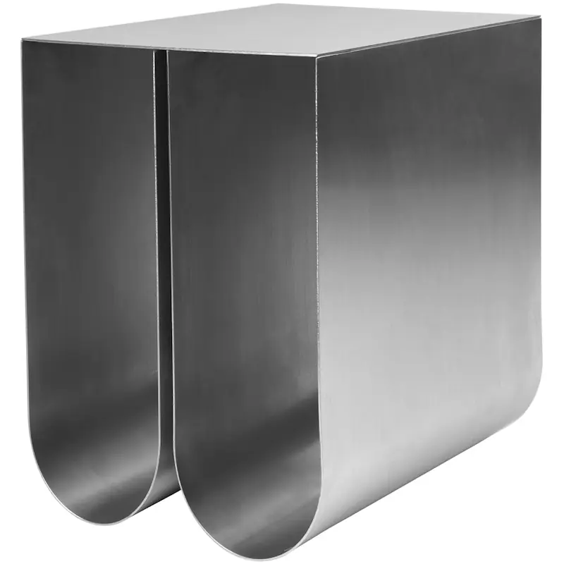 Curved Sidobord, Rostfritt Stål Premium