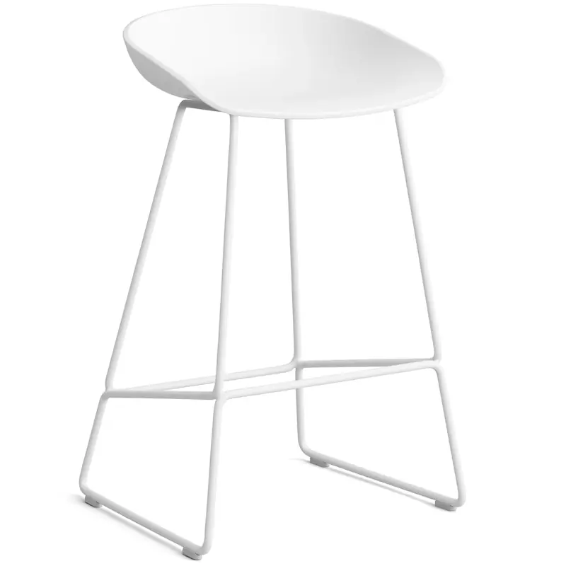 AAS 38 2.0 Barstol 65 cm, Rostfritt Stål Vit / Vit Nedsatt pris