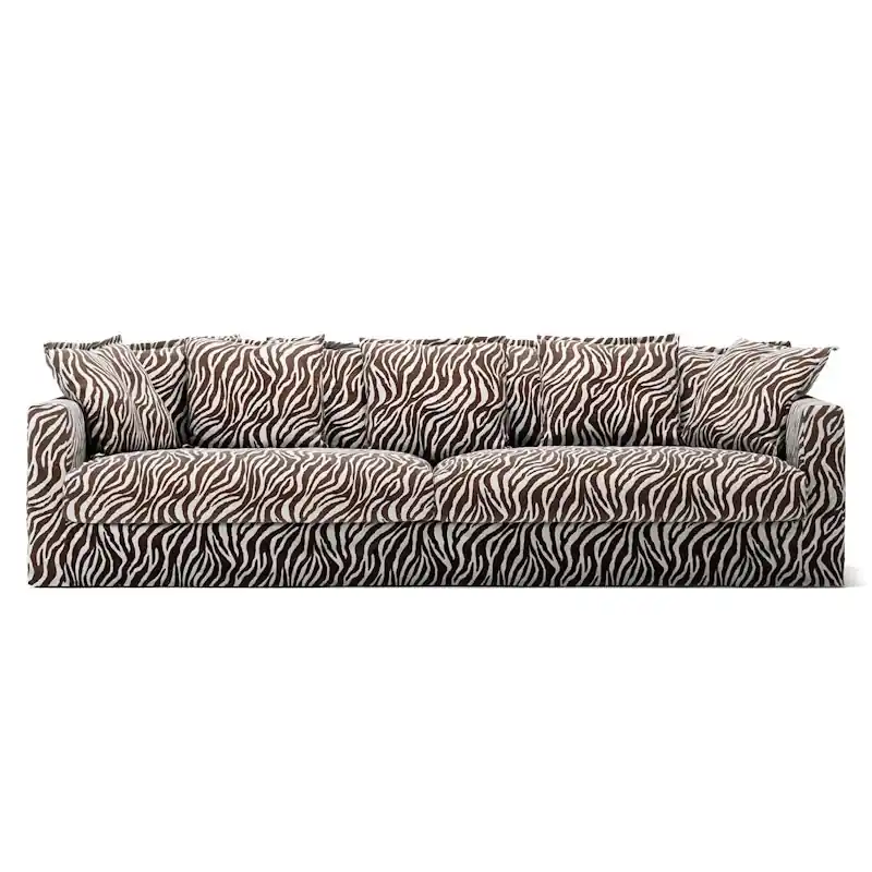 Rabatter Klädsel Till Le Grand Air 4-sitssoffa Chenille, Zebra