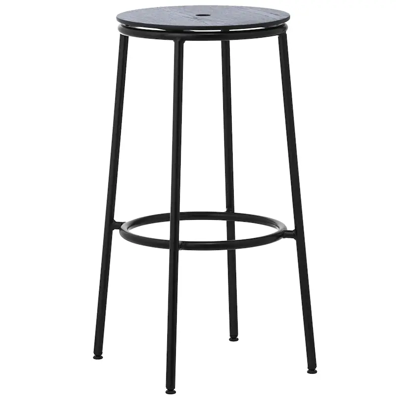 Trygg betalning Circa Barstol 75 cm, Svart Ek