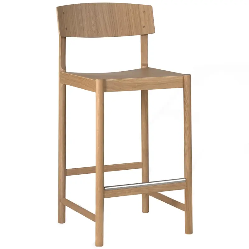 Rod Barstol 65 cm, Vitpigmenterad Ek Rabatt