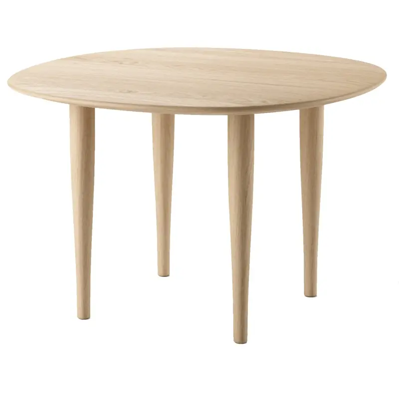 Trygg betalning Jari Soffbord Ø60 cm, Oljad Ek