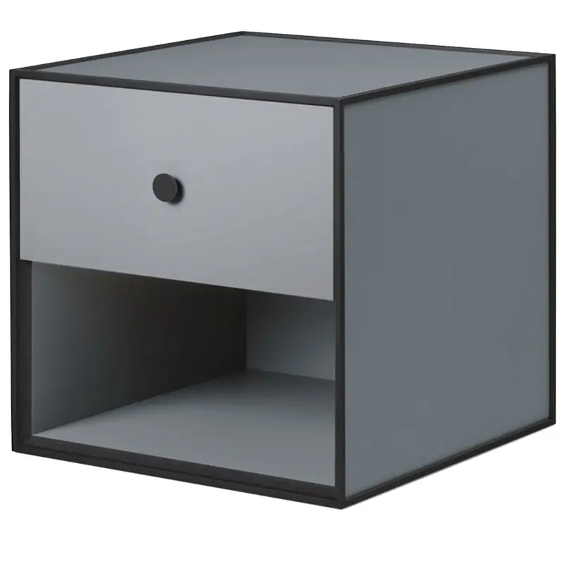 Frame 35 Sängbord Med 1 Låda, Mörkgrå Populärt val