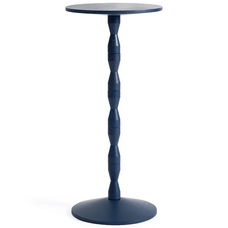 Begränsat erbjudande Pedestal Sidobord Ek, Blå