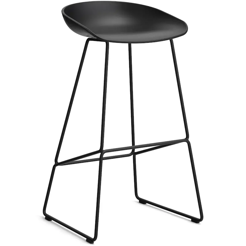 AAS 38 2.0 Barstol 75 cm, Rostfritt Stål Svart / Svart Rabatter