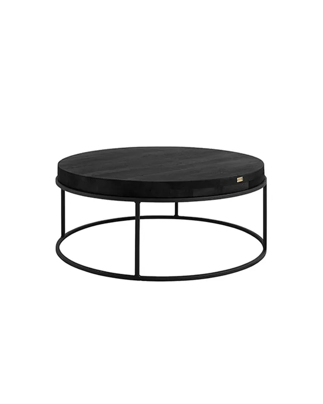 Carlisle soffbord svart Ø90cm Trygg betalning