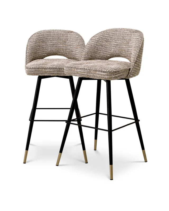 Begränsat antal Cliff barstolar mademoiselle beige 2-set