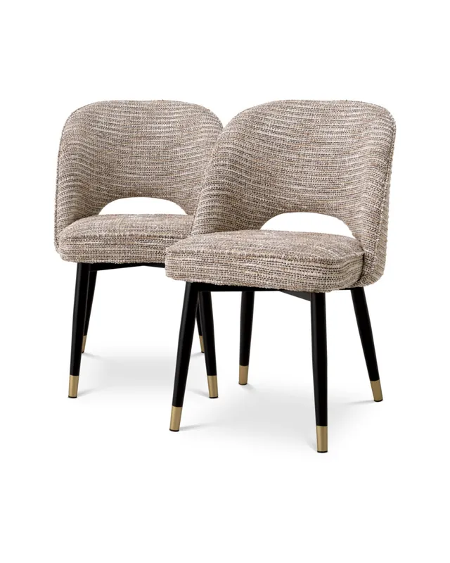 Premium Cliff matstol mademoiselle beige 2-set