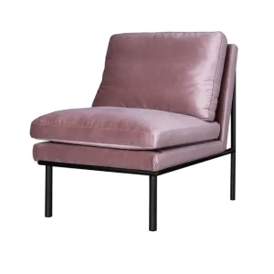 April loungefåtölj rosewater/svart Handla nu