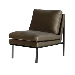 April loungefåtölj olive/svart Fynd