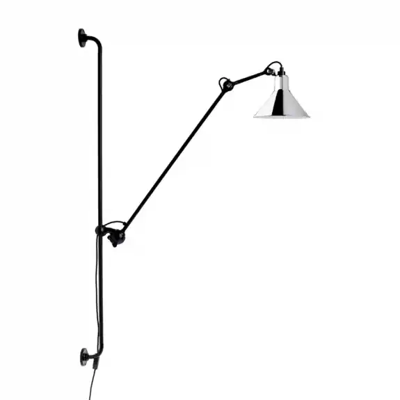 Bästa pris Lampe Gras N°214 Vägglampa Svart/Krom