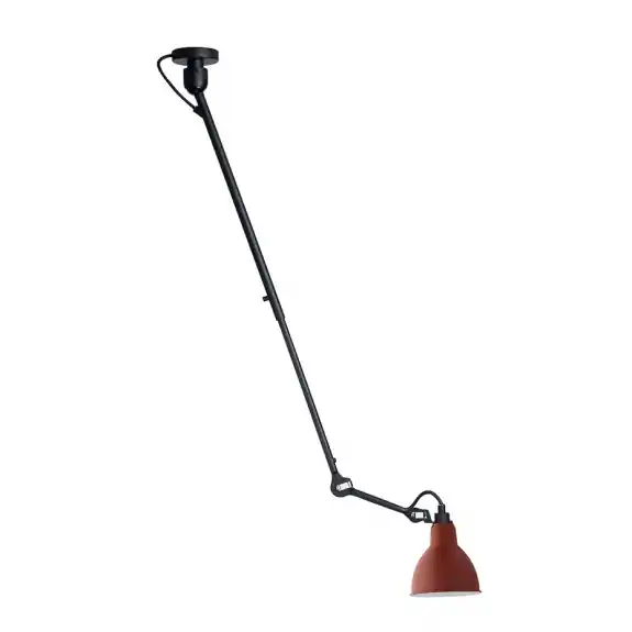 Begränsat antal Lampe Gras N°302 Taklampa Svart/Röd
