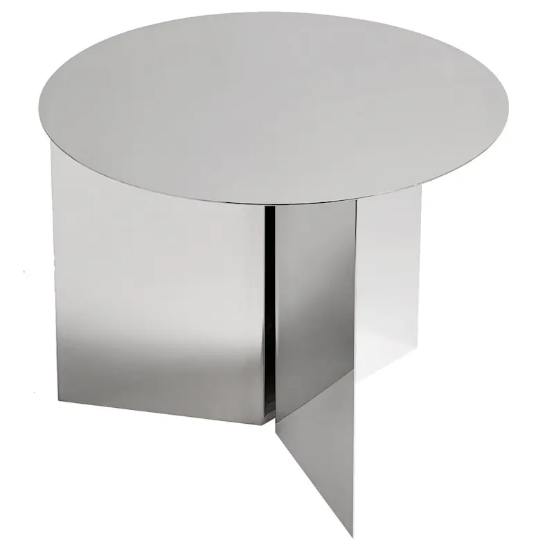 Slit Round Bord, Mirror Rabatter