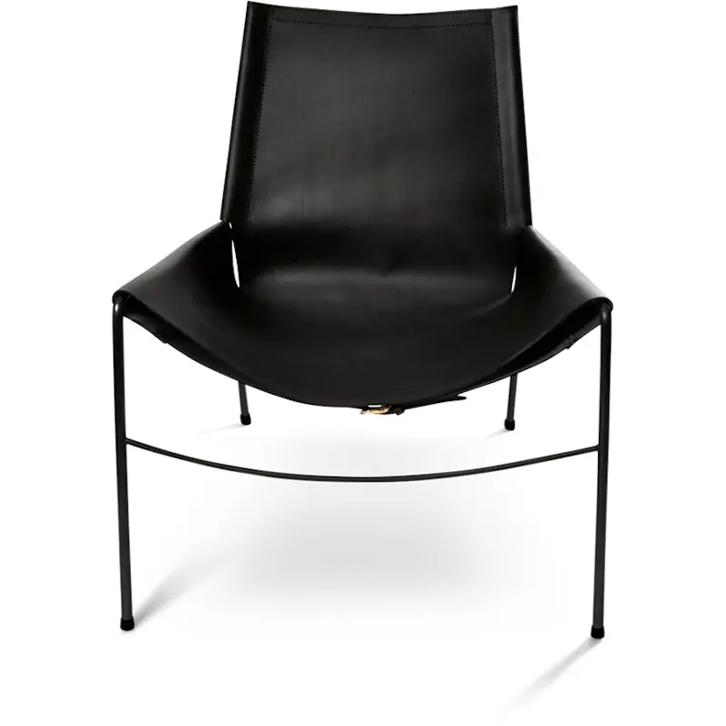 Rabatt November Chair Black Frame, Leather, Black