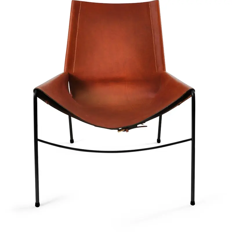 November Chair Black Frame, Leather, Cognac Populär