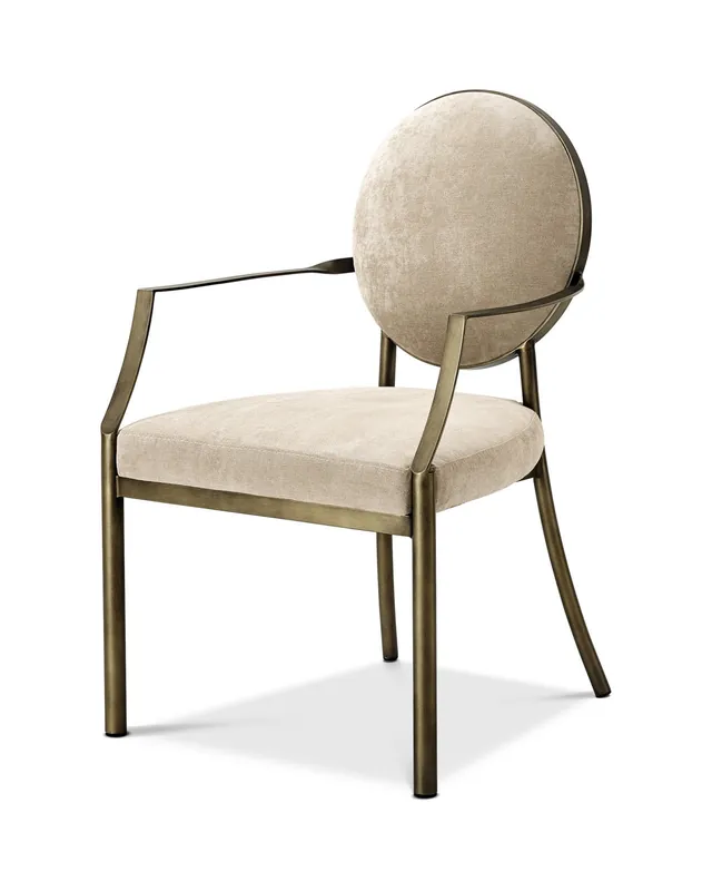 Billig Scribe matstol dark brass/greige