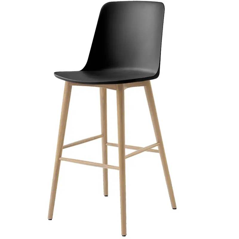 Kampanj Rely HW133 Högt Ryggstöd 75 cm, Lackerad Ek / Svart