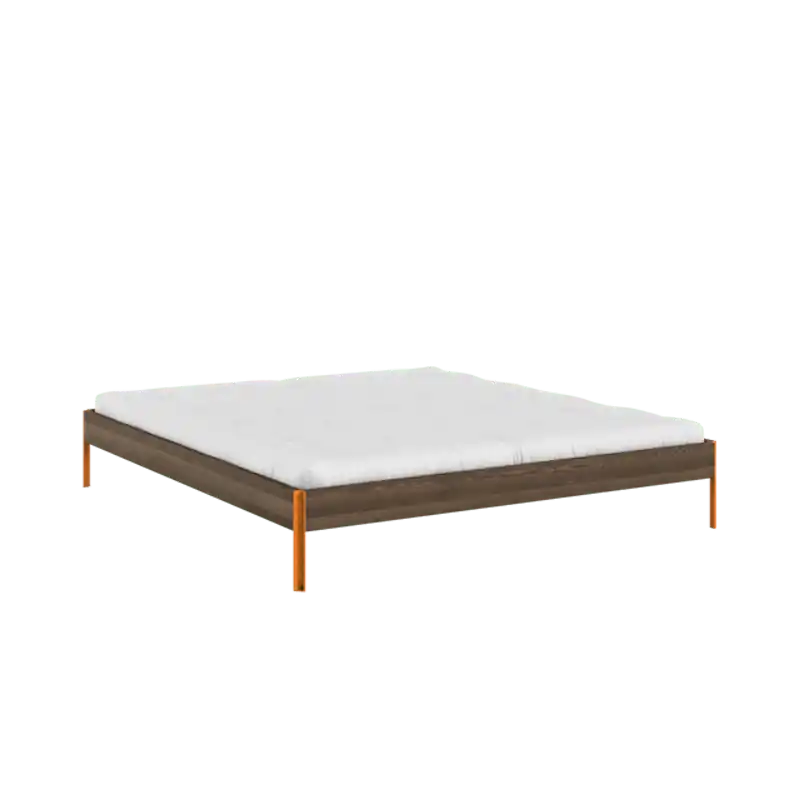 Beställ nu Core Sängram 180x200 Carob Brun/Solo Orange