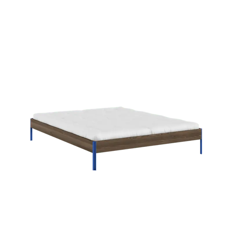 Core Sängram 160x200 Carobbrun/Kraftig Blå Trygg betalning